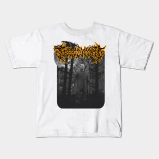 Black Metal Halloween Michael Myers Boogeyman Kids T-Shirt